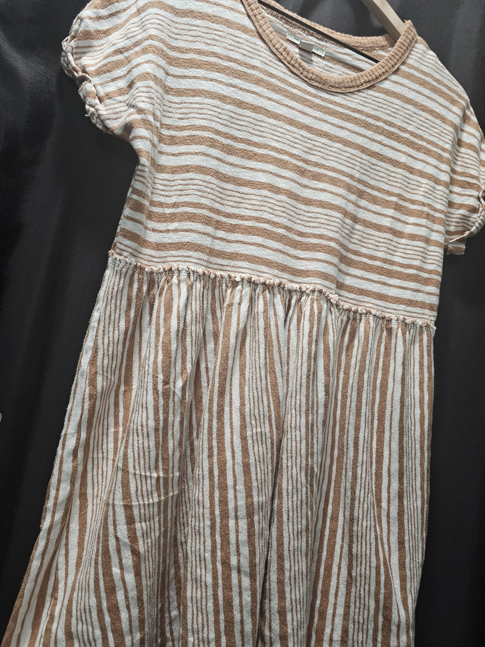 American Eagle Striped Brown Cotton Dress. Size Small.